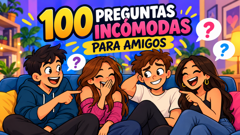 100 preguntas incómodas para amigos: divertidas y atrevidas